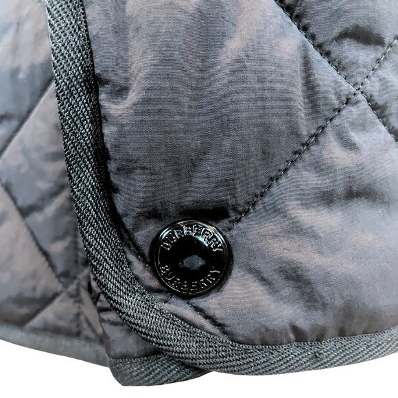Burberry Coat Quilter Puffer Barn Jacket LOGO Cotswold Black House Check Plaid S - Picture 12 of 16